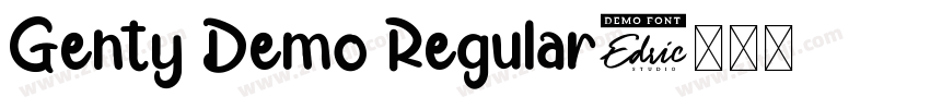 Genty Demo Regular字体转换